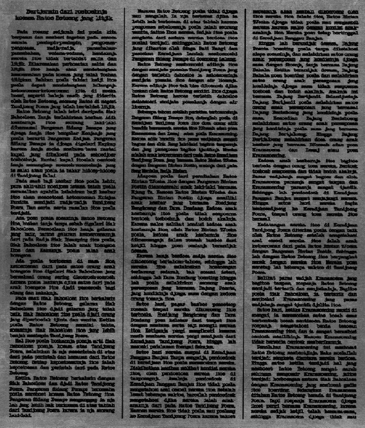 Terbitan Majalah Kesedaran edisi 4 Juli 1940